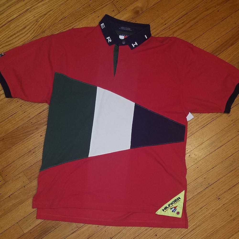 Tommy Hilfiger Polo Shirt Multicolor Men's XL - Picture 1 of 6